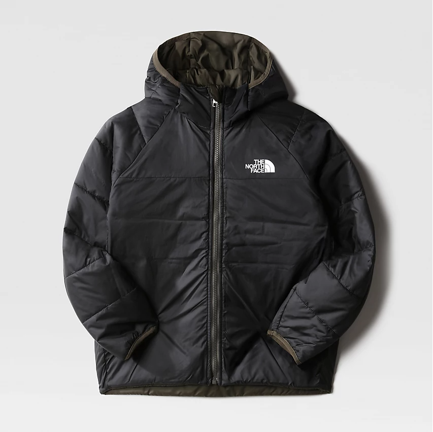 North Face Boys' Reversible Perrito Jacket Front Reversed