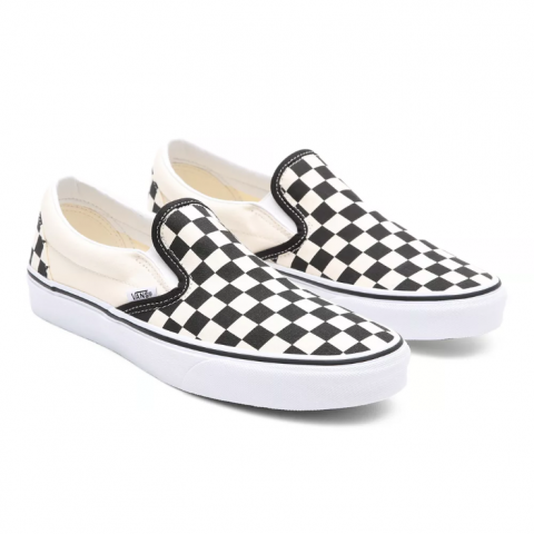 Vans Checkerboard Classic Slip-On Shoes  Blk&Whtchckerboard/Wht