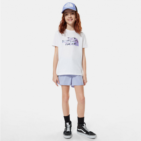 The North Face Youth Easy T-Shirt Sweet Lavender Cloud Camo Print